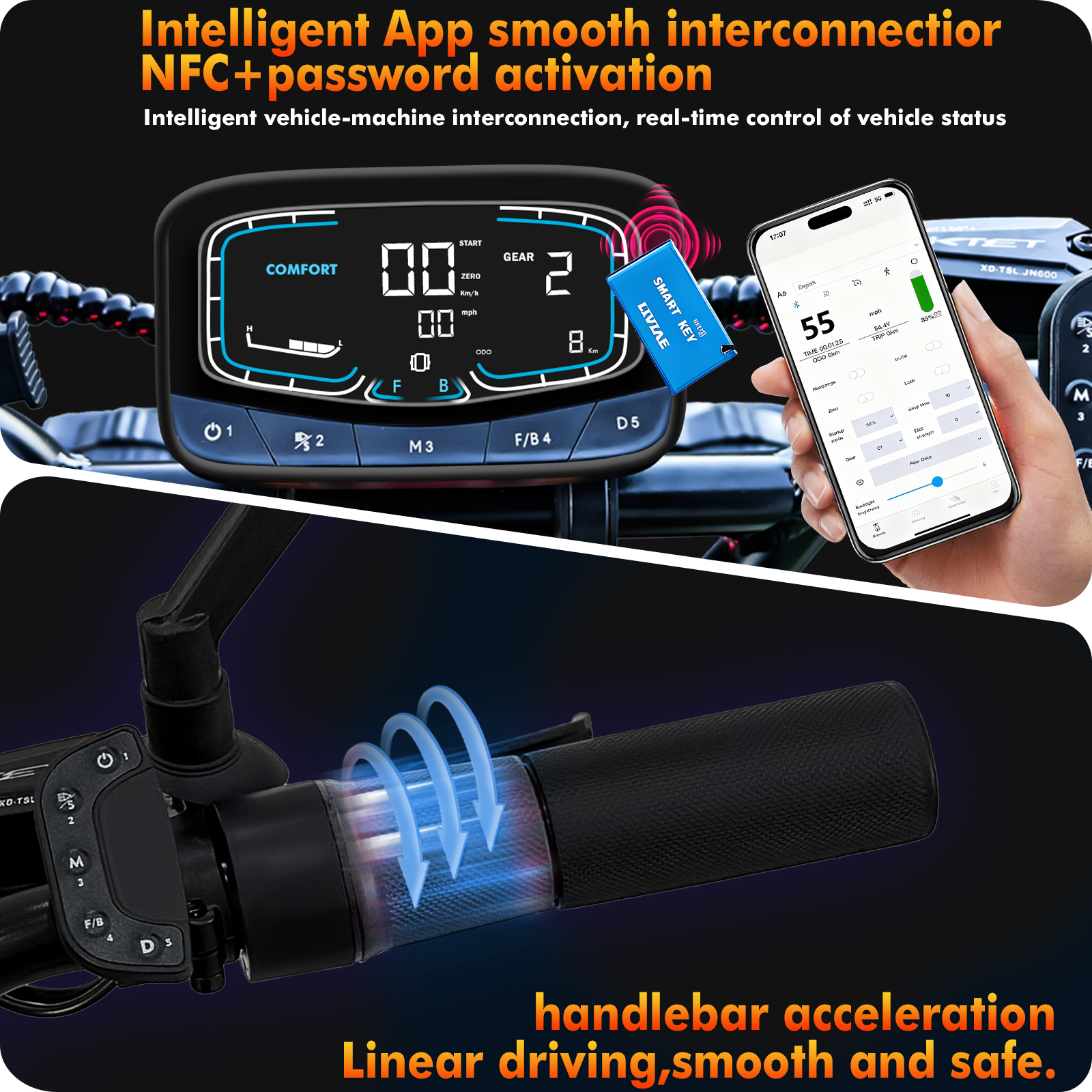 Newest US Stock K13 Ultra 13 Inch Tire 72V 12000W Electric Scooter with App and NFC Fast Speed 100km/h Scooter