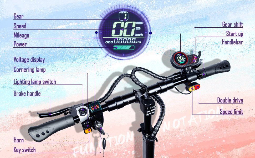 USA Canada Europe Stock 60V 6000W Dual motor 11inch Off road Electric scooter 