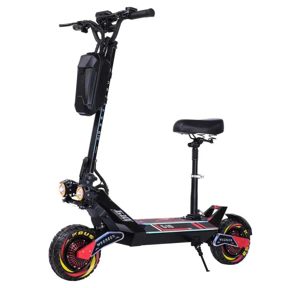 10inch Bluetooth E scooter with Best Off-Road Vacuum Two Wheels electric scooter with Front Hydraulic Shock