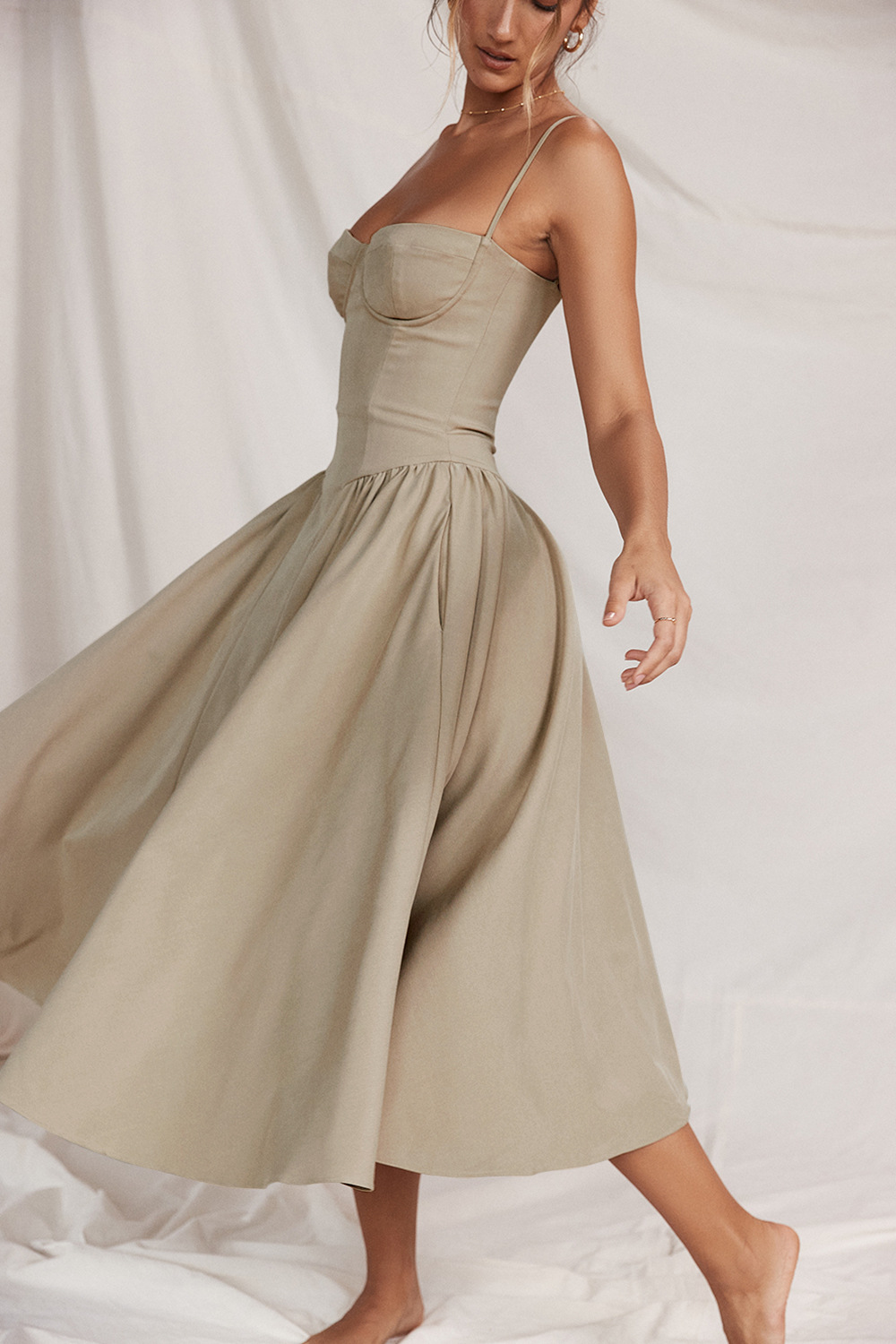 Sleeveless Corset Fit Midi Dress(BUY 2 FREE SHIPPING)