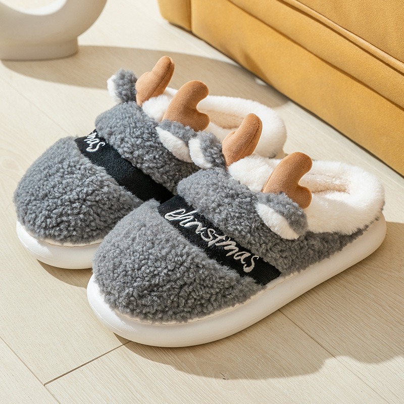 Reindeer Christmas Slippers