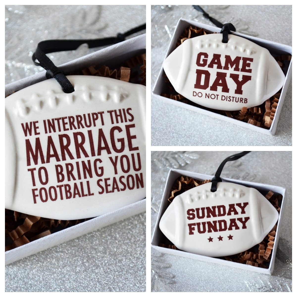 💝Football Ornament Christmas Gift