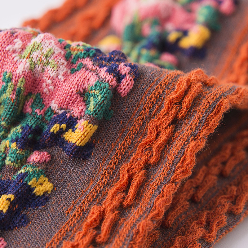 🎁New Year Sale🎁Vintage Embroidered Floral Women Socks