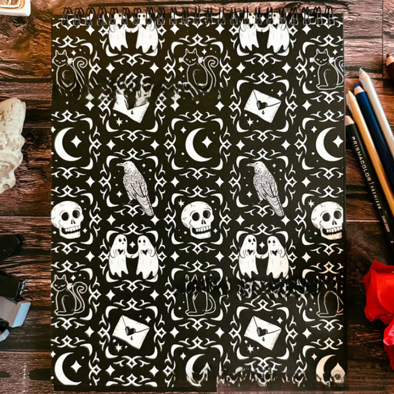 🖤Waiting for the Night: Gothic Love Coloring Book 🥀🦇