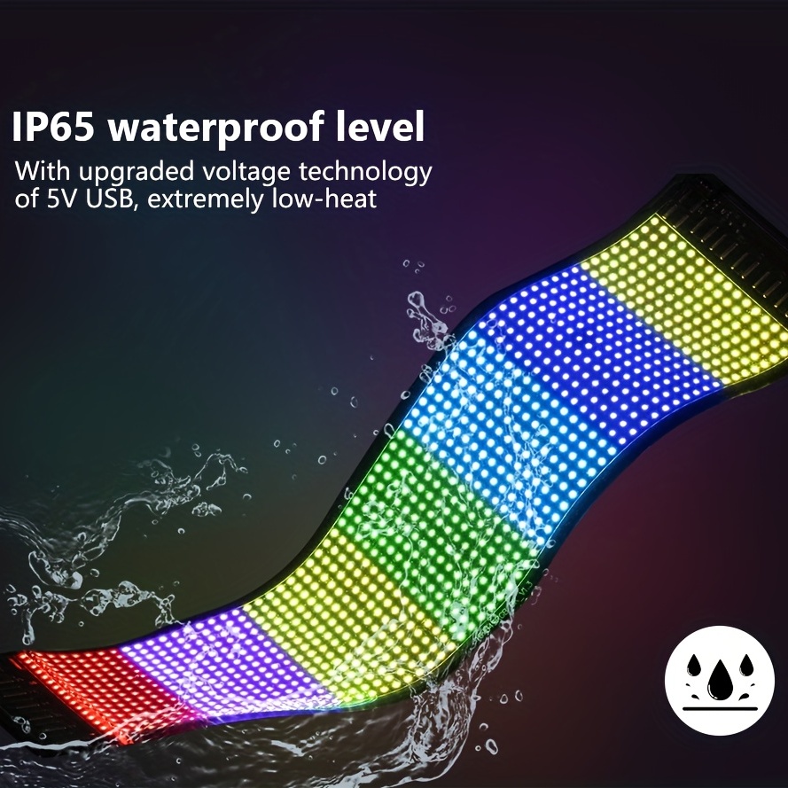 Ultra-Thin flexible USB car LED Bluetooth advertising screen