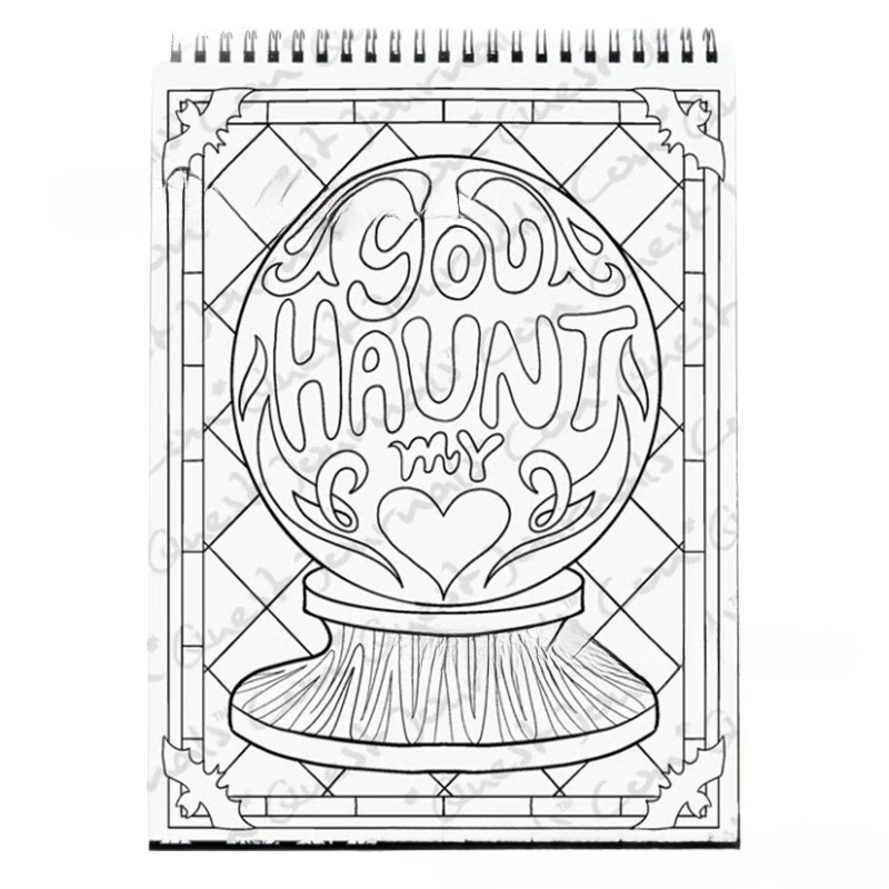 🖤Waiting for the Night: Gothic Love Coloring Book 🥀🦇