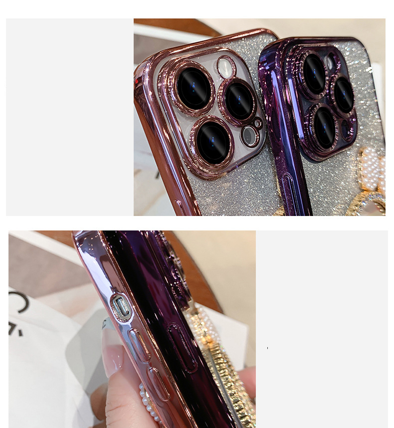 🎀Internet Celebrity Mirror - 💥Sparkling Pink Phone Case📱