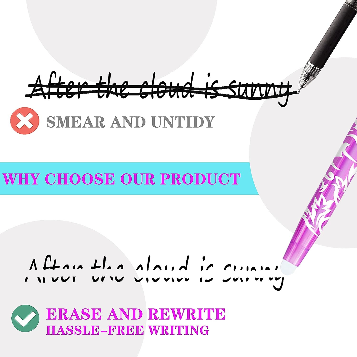 Erasable Gel Ink Colors Pen