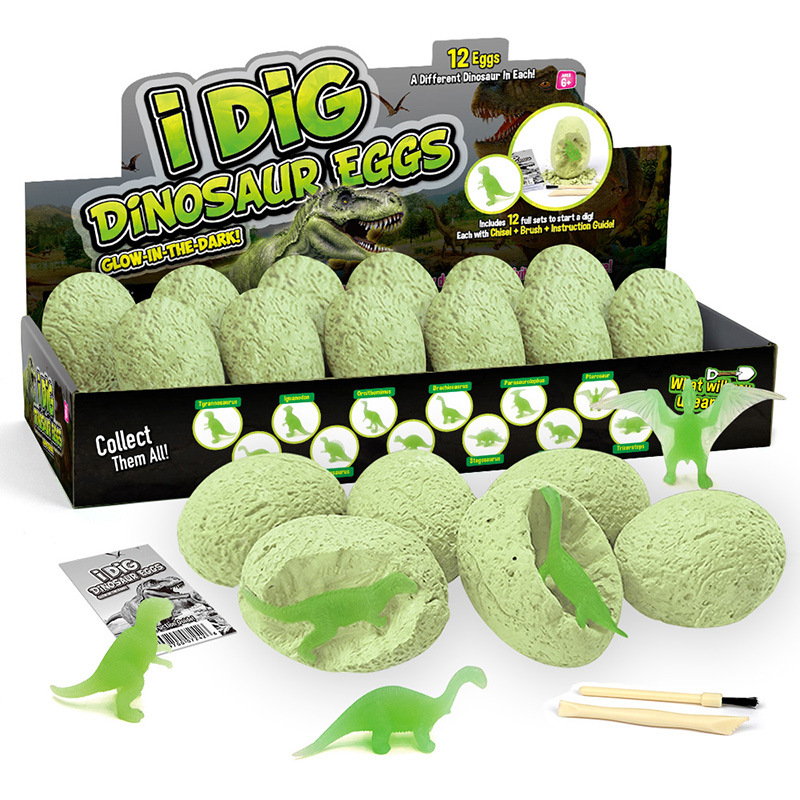 Puzzle Toy-Dinosaur Egg Dig Kit-12 Different Dino Toys