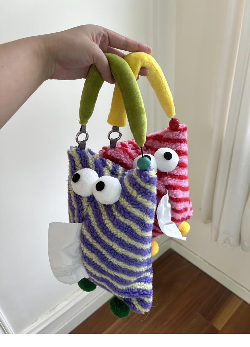 🎀Creative Gift🎁 - 💜Cute Paper Drawout Box Hanging Bag🎗