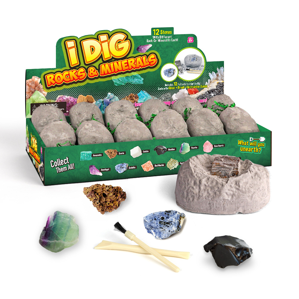 Puzzle Toy-Dinosaur Egg Dig Kit-12 Different Dino Toys