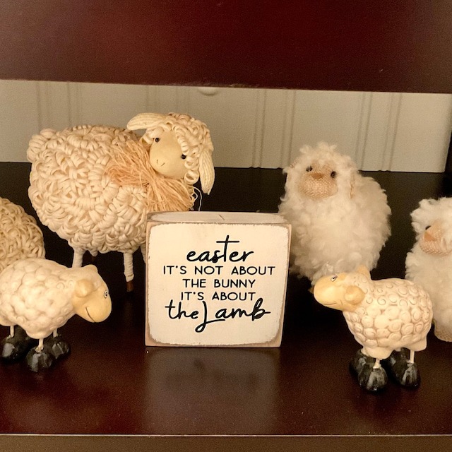 Wooden Easter Christian Sign