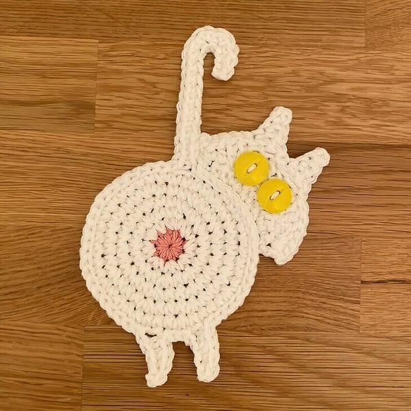 🎄Early Christmas Sale - Cat Butt Drink Cup Mat 😺