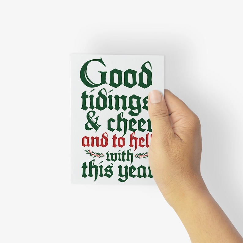 Interesting Christmas greeting cards