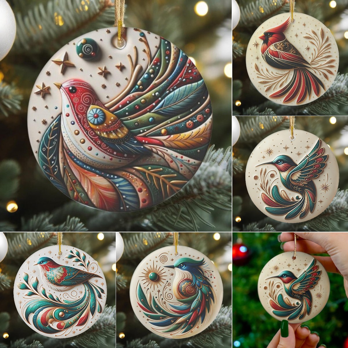 🎅CHRISTMAS SALE 50% OFF🎄Bird Of Many Colors Christmas Ornament🐦