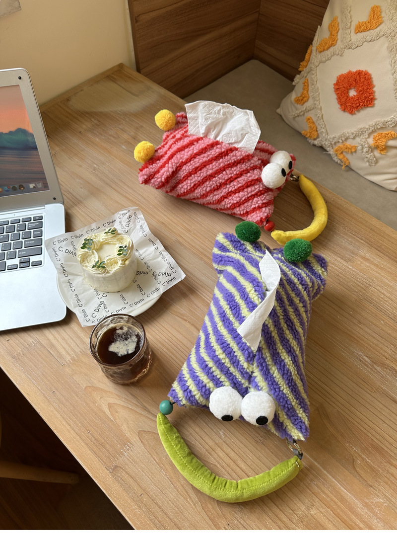 🎀Creative Gift🎁 - 💜Cute Paper Drawout Box Hanging Bag🎗