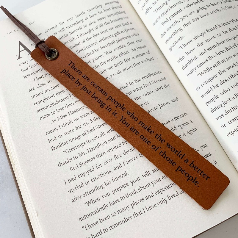 🥰Leather Printed Bookmark