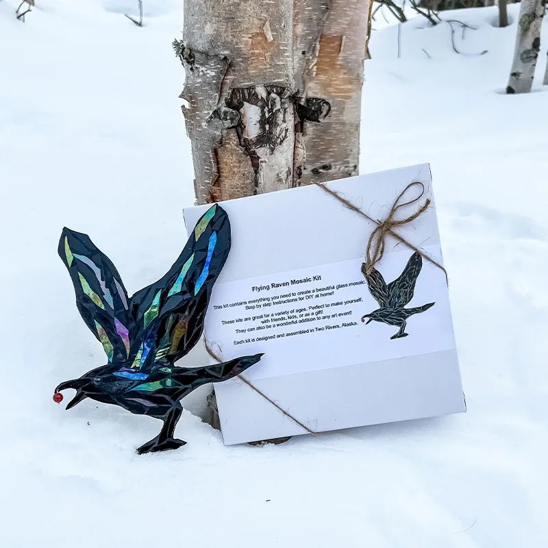 Mountain Range Glass Mosaic