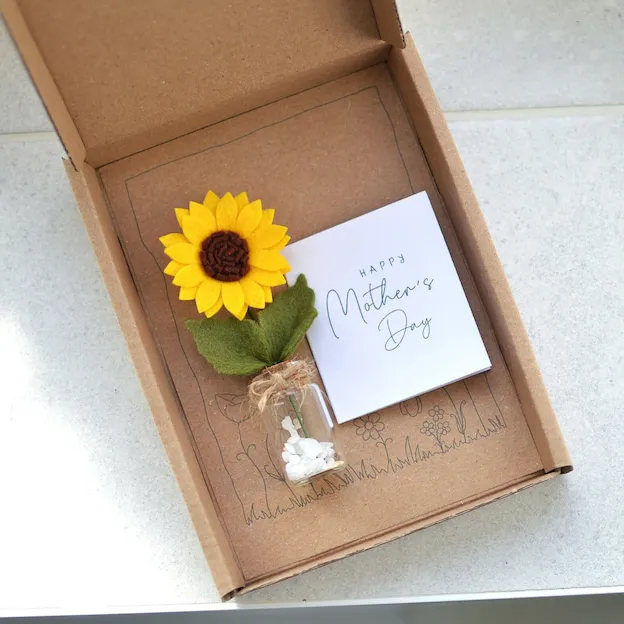 🌻Mini Felt Flowers Set-Mother Gift