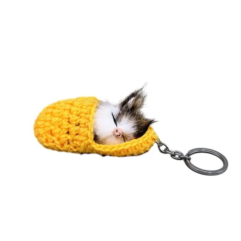✨CUTE SLEEPING KITTEN KEYCHAIN