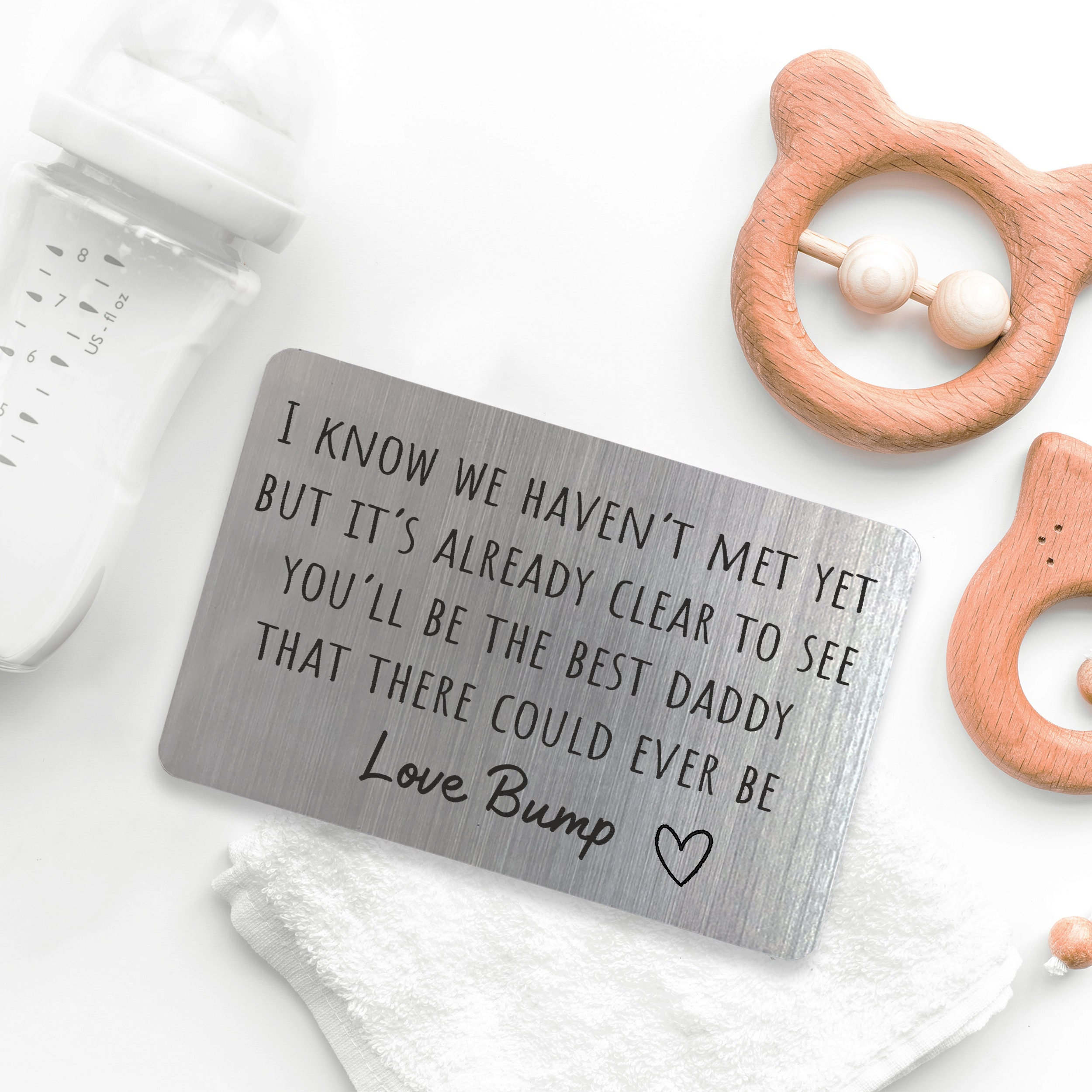 Gift for Dad to be-To My Daddy Love Bump