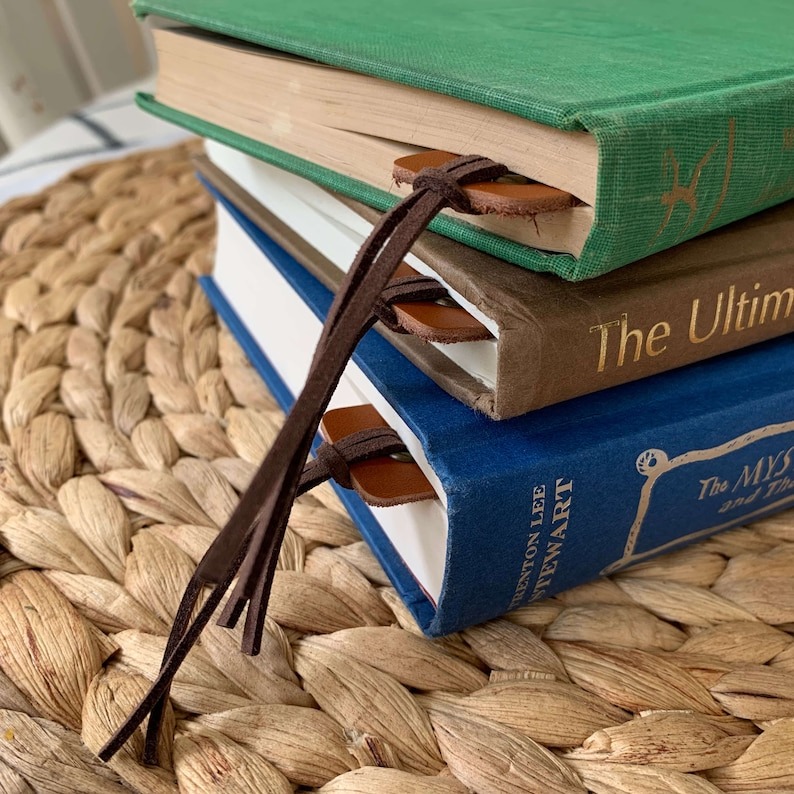 🥰Leather Printed Bookmark