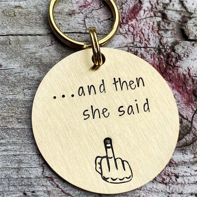 💖Funny Engraved Keychain-A Special Gift For Your Love