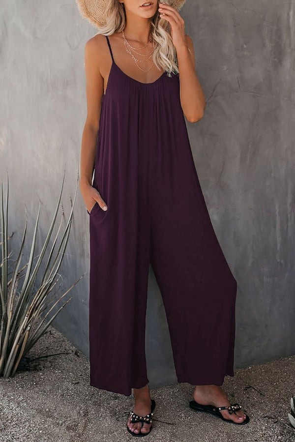 🔥Hot Sale 50% off 🔥Ultimate Flowy Jumpsuit with Pockets