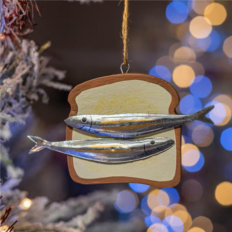 🐟Tin Of Sardines Quirky Hanging Ornament