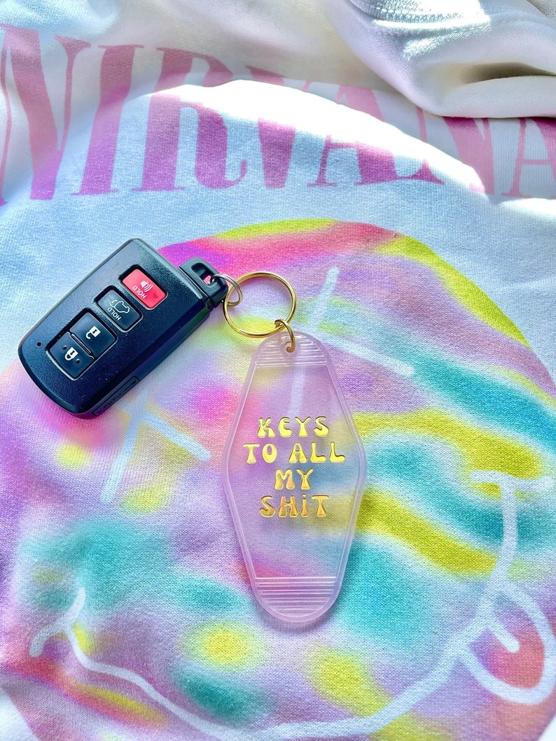 🔑Interesting Printed Keychain💌