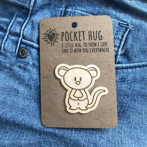 👼CUTE WOODEN ANIMAL POCKET PAL✨