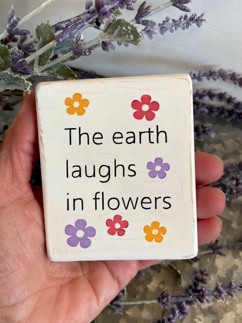 Spring mini wood signs