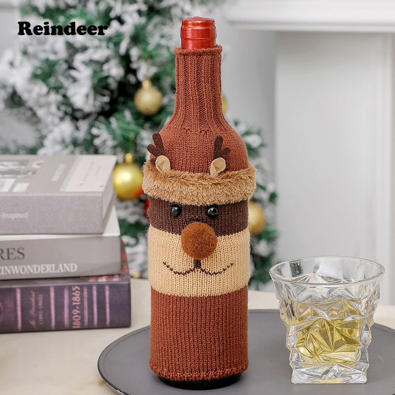 Handmade Santa Wine Bottle Cover Decorations