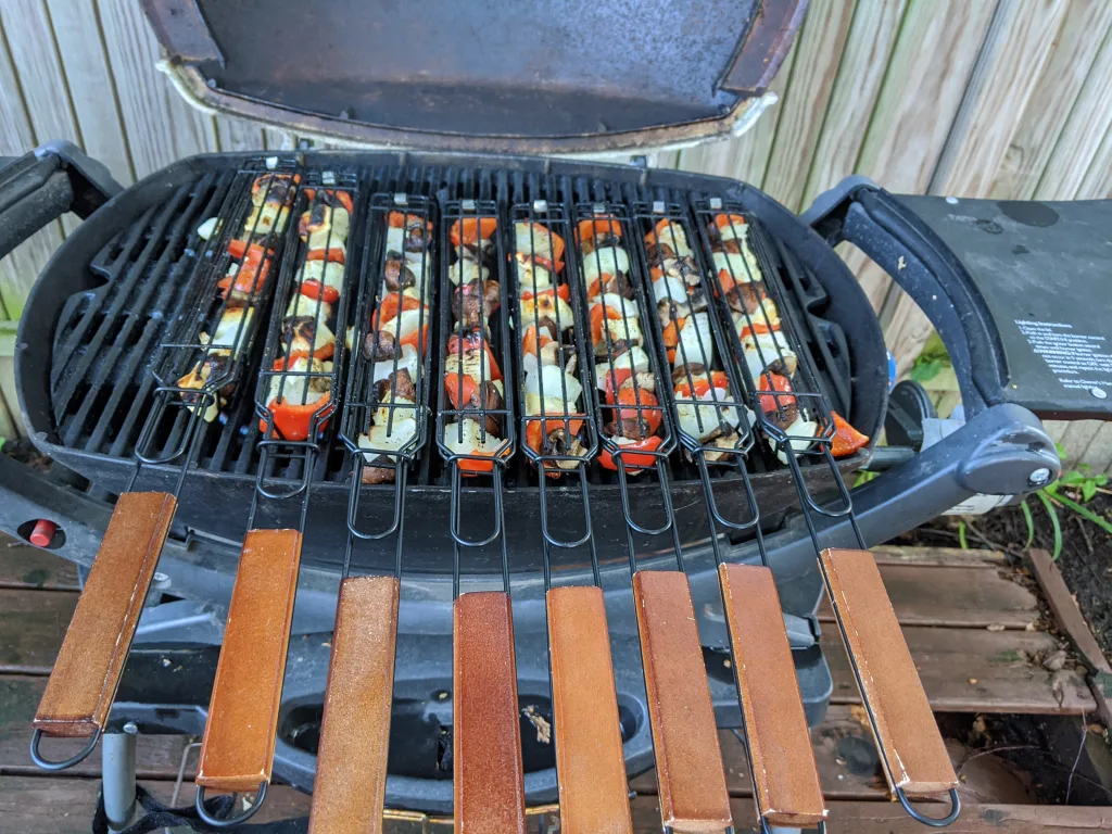 Reusable Kabob Grill Baskets