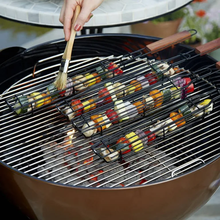 Reusable Kabob Grill Baskets