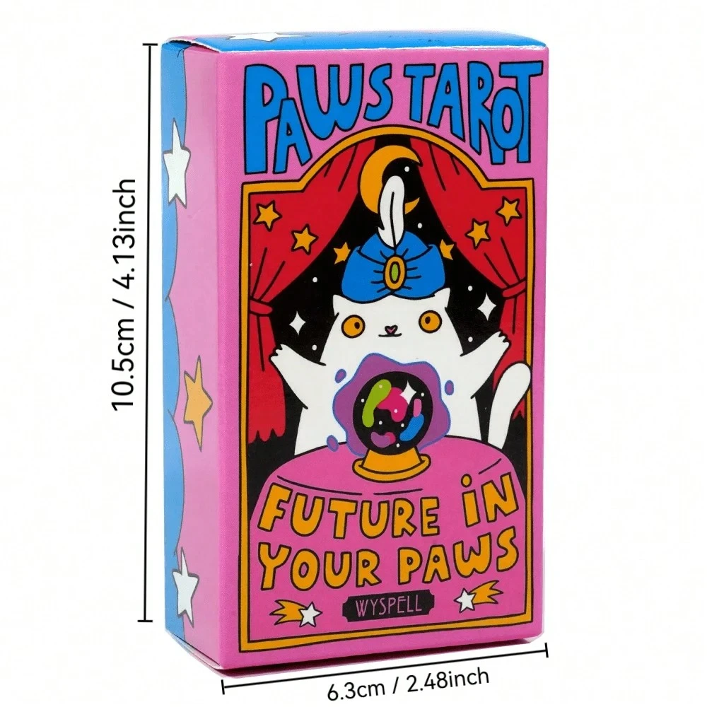 🐾Last Day 49% OFF 🐱Cat Tarot Cards🔮For Cat Lovers And Tarot Beginners, Great For Party Entertainment