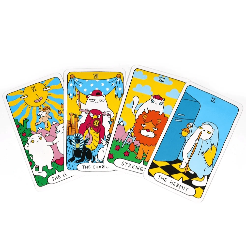 🐾Last Day 49% OFF 🐱Cat Tarot Cards🔮For Cat Lovers And Tarot Beginners, Great For Party Entertainment