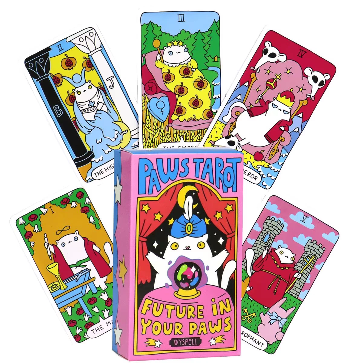 🐾Last Day 49% OFF 🐱Cat Tarot Cards🔮For Cat Lovers And Tarot Beginners, Great For Party Entertainment