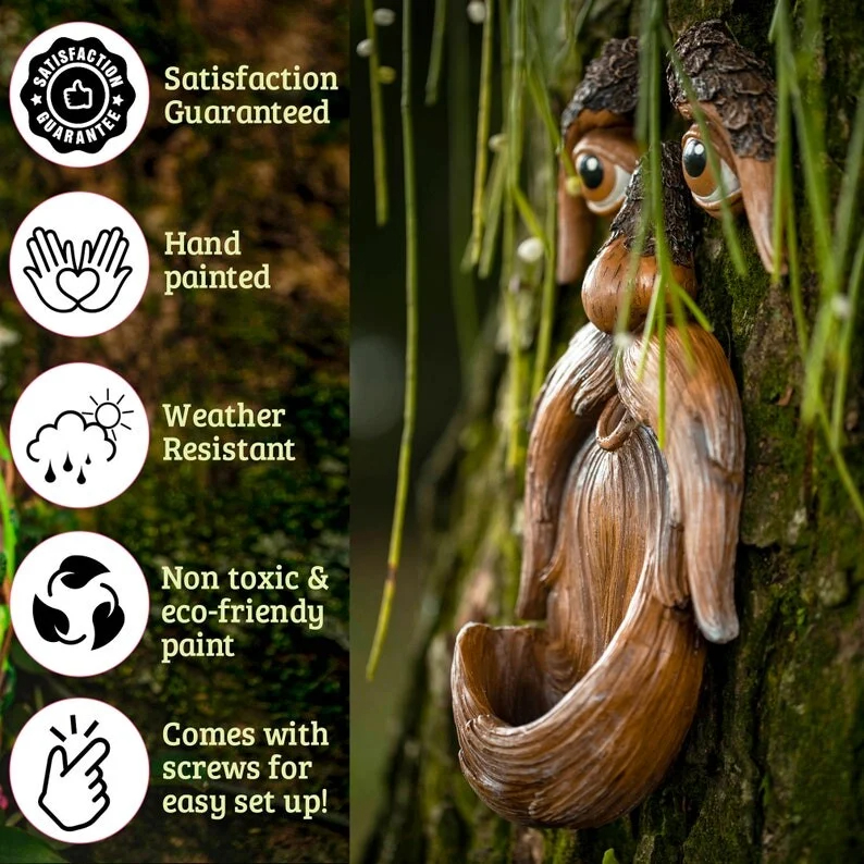 Hot Sale 49% OFF🌳Unique Bird Feeders for Outdoors-Old Man Tree Art