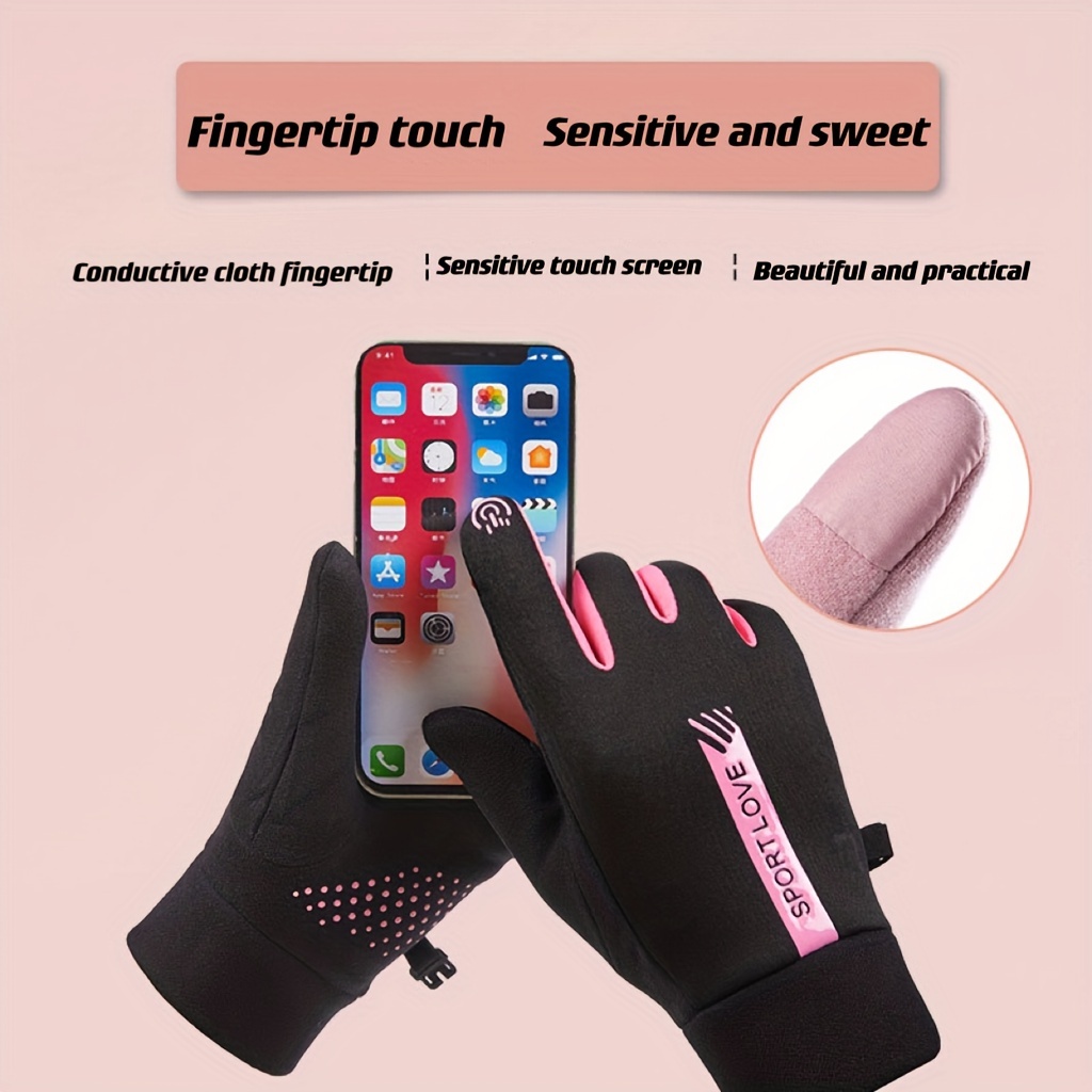 Waterproof Finger Touch Screen Non-Slip Cold Resistant Gloves