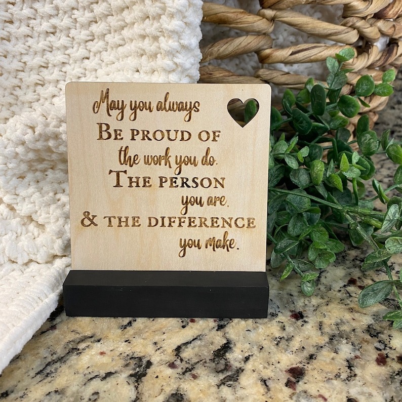 💕Thank You Gift - Mini Wooden Sign💌