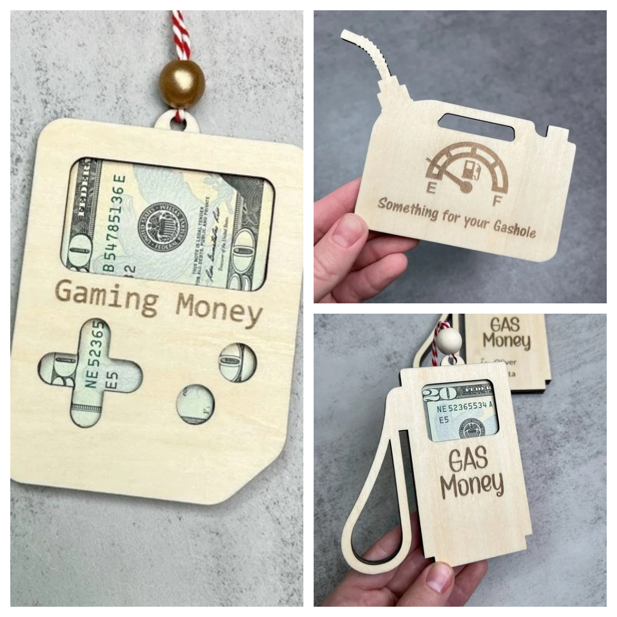 🎅💸Gas (Shopping)Money Ornament