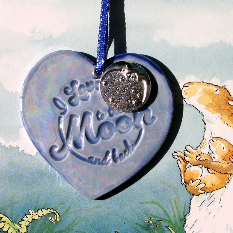 Christmas star and moon ornaments