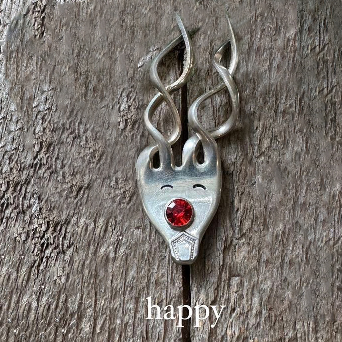 Fork reindeer ornament