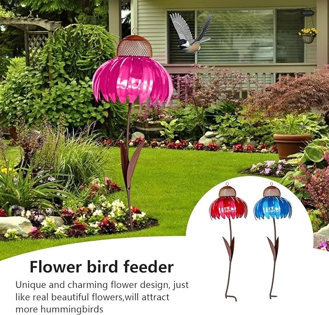 🔥HOT SALE💖2024 Outdoor Flower Bird Feeder 🌹