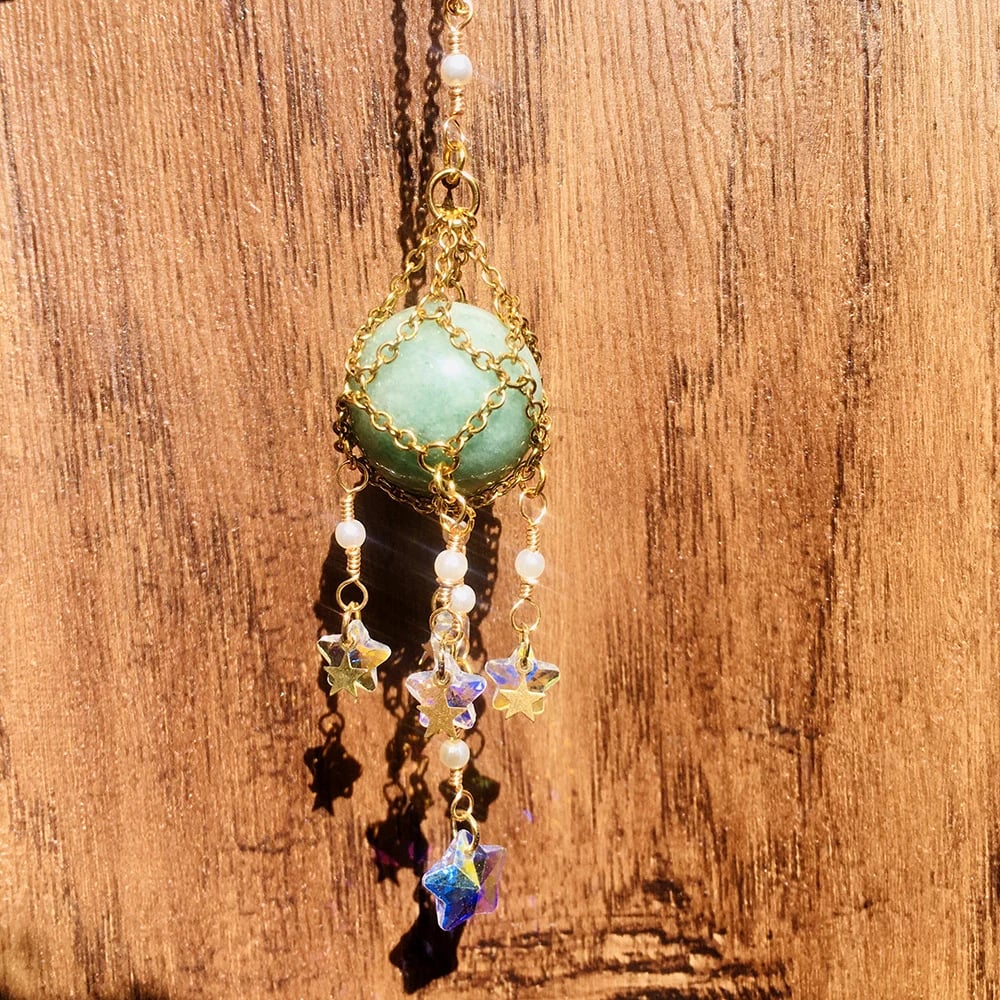 🔮Hand-Woven Natural Crystal Original Stone Hanging Pendant🔮