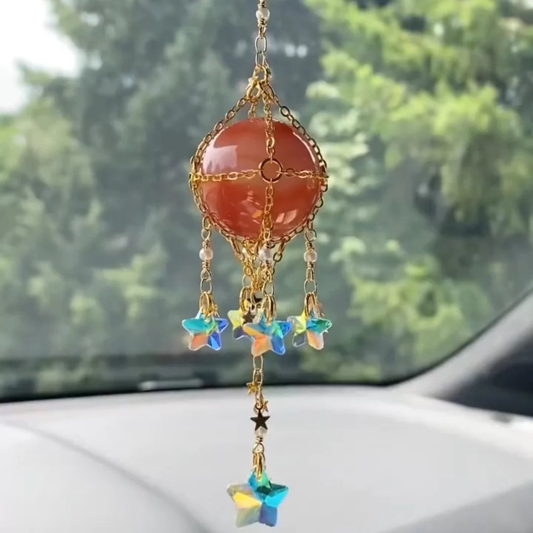 🔮Hand-Woven Natural Crystal Original Stone Hanging Pendant🔮