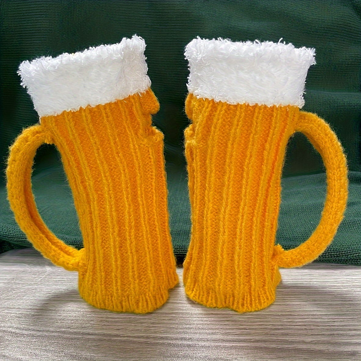 🍺Funny 3D Beer Mug Knitted Glove Gift🎁