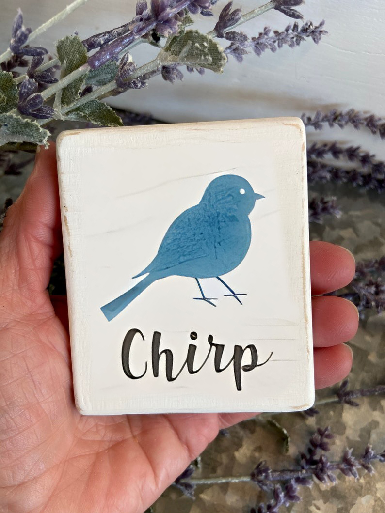 Spring mini wood signs