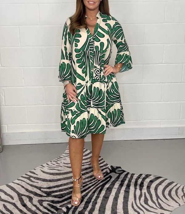 HOT SALE 50% OFF-PRINTED SWING DRESS